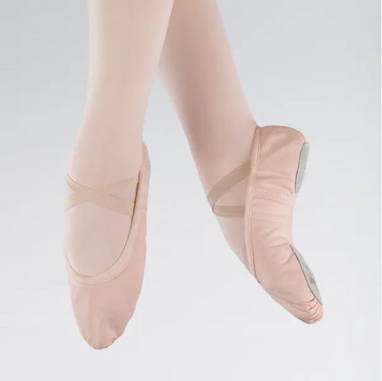 Pink Canvas Split Sole Ballet Shoe