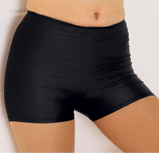 Black Lycra Hot Pants