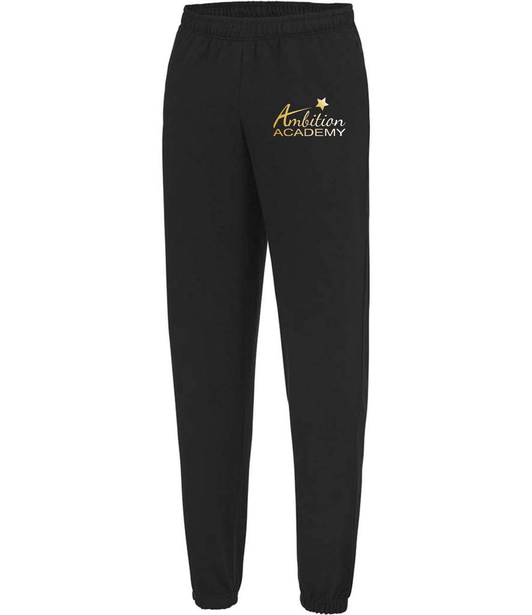Ambition Black and Gold  Tracksuit Bottoms (Adults)